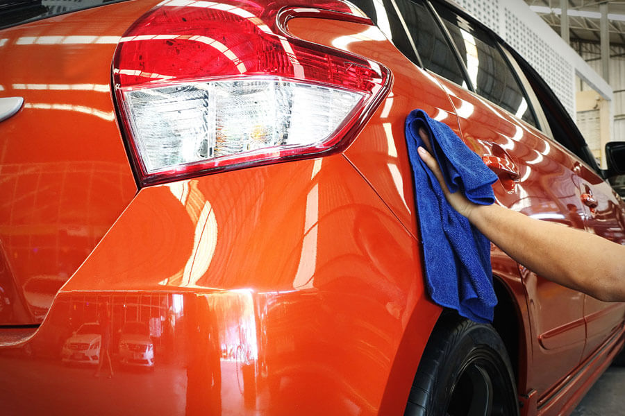 Polishing Car